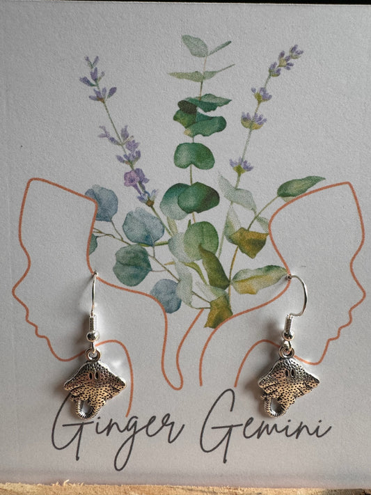 Stingray earrings on sterling silver hooks