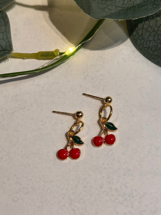 Red Cherry Earrings